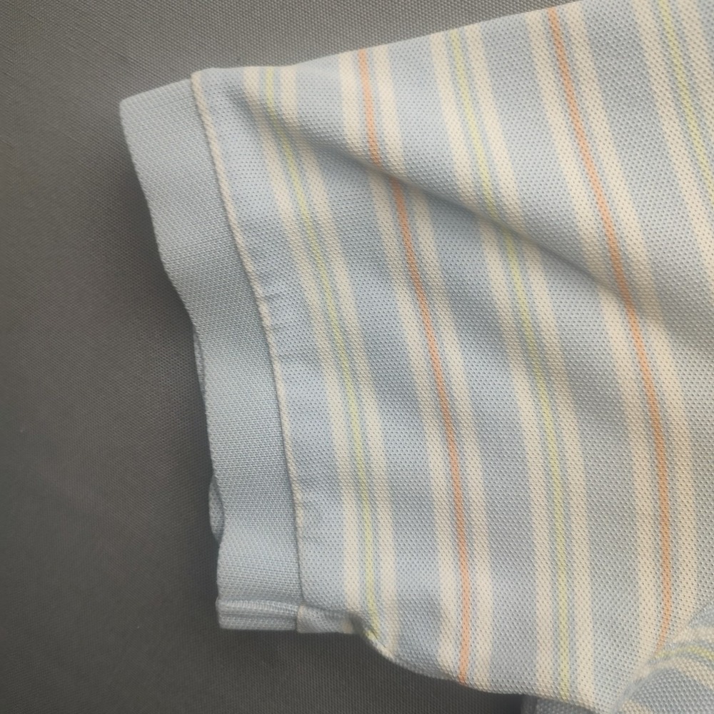 Brooks Brothers 346 Polo Shirt Mens Large Multicolor Striped Preppy - Picture 5 of 15